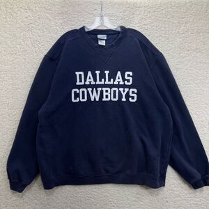 Vintage Reebok Dallas Cowboys Crewneck Sweatshirt Mens XL Navy Blue NFL Pullover